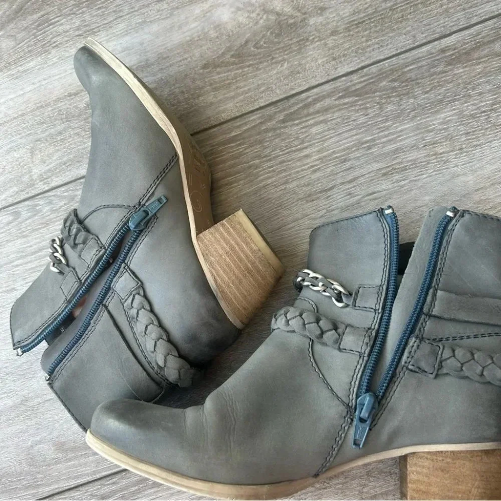 Arnold Churgin Handmade Nubuck Leather Ankle Chelsea Boots